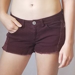 Maroon shorts